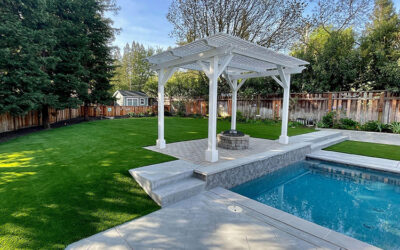 Landscaping Ideas Using Artificial Grass Near Swimming Areas